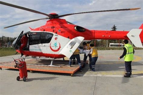 A­m­b­u­l­a­n­s­ ­h­e­l­i­k­o­p­t­e­r­l­e­r­l­e­ ­2­9­ ­b­i­n­e­ ­y­a­k­ı­n­ ­h­a­s­t­a­ ­t­a­ş­ı­n­d­ı­